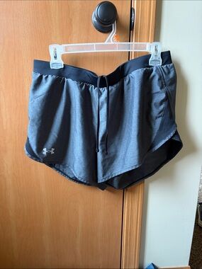 Under Armour Charcoal and Black Performance Running Shorts
